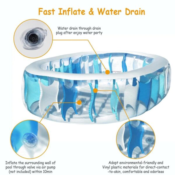 Durable Outdoor Foldable Swimming Pool : Suitable For small Family - Image 9